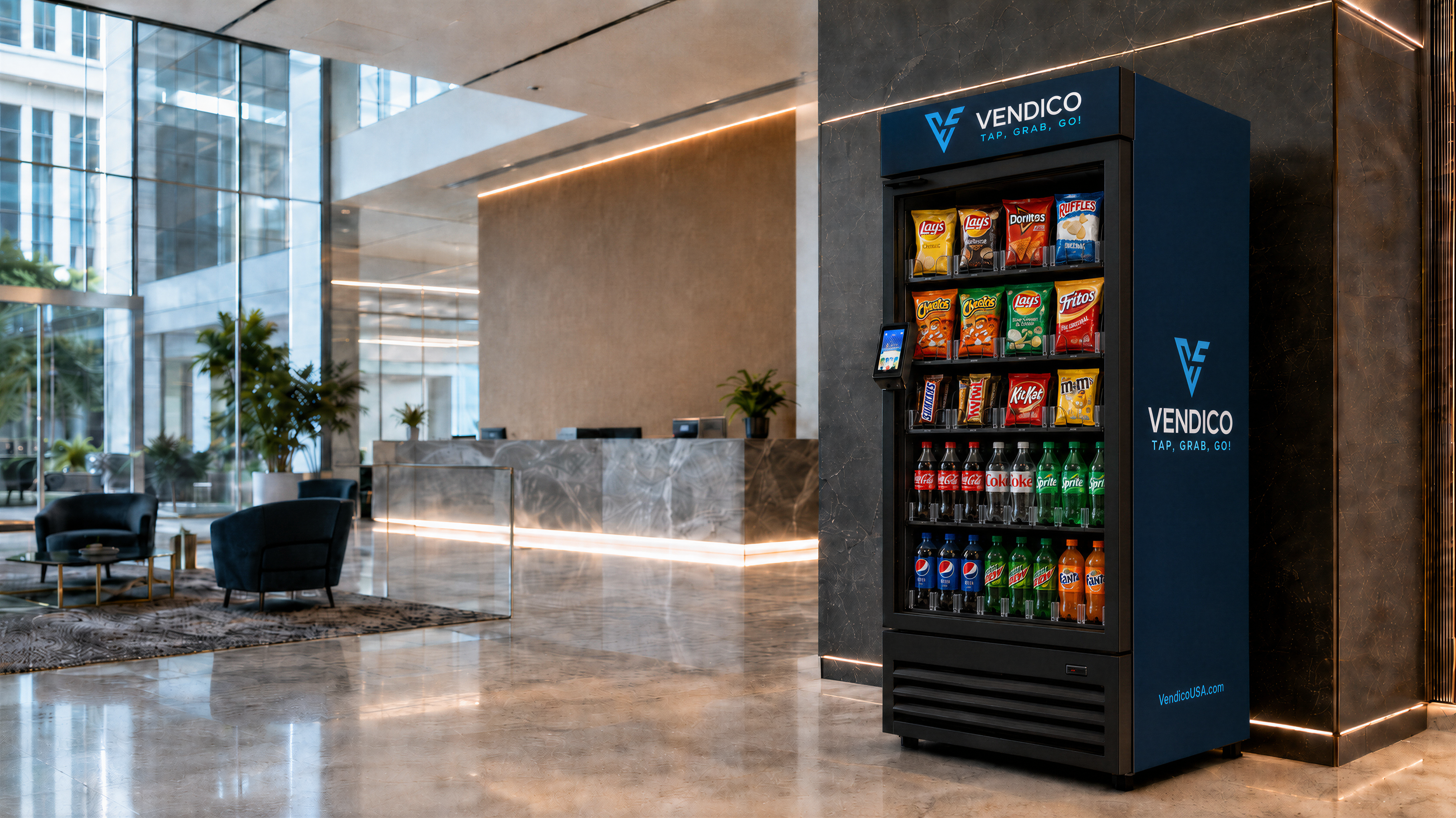 VendiCo smart vending machine for Queens commercial buildings